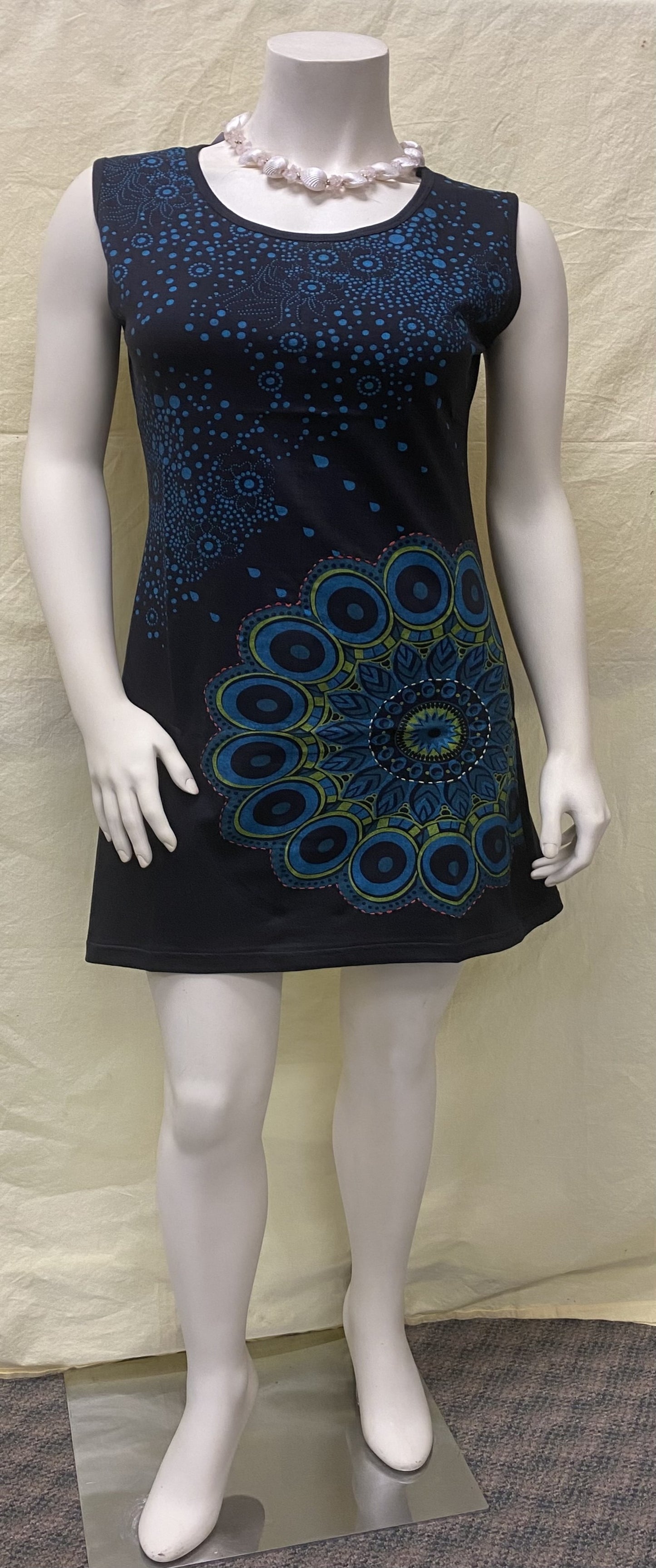 CT38 Cotton Printed Handwork Top