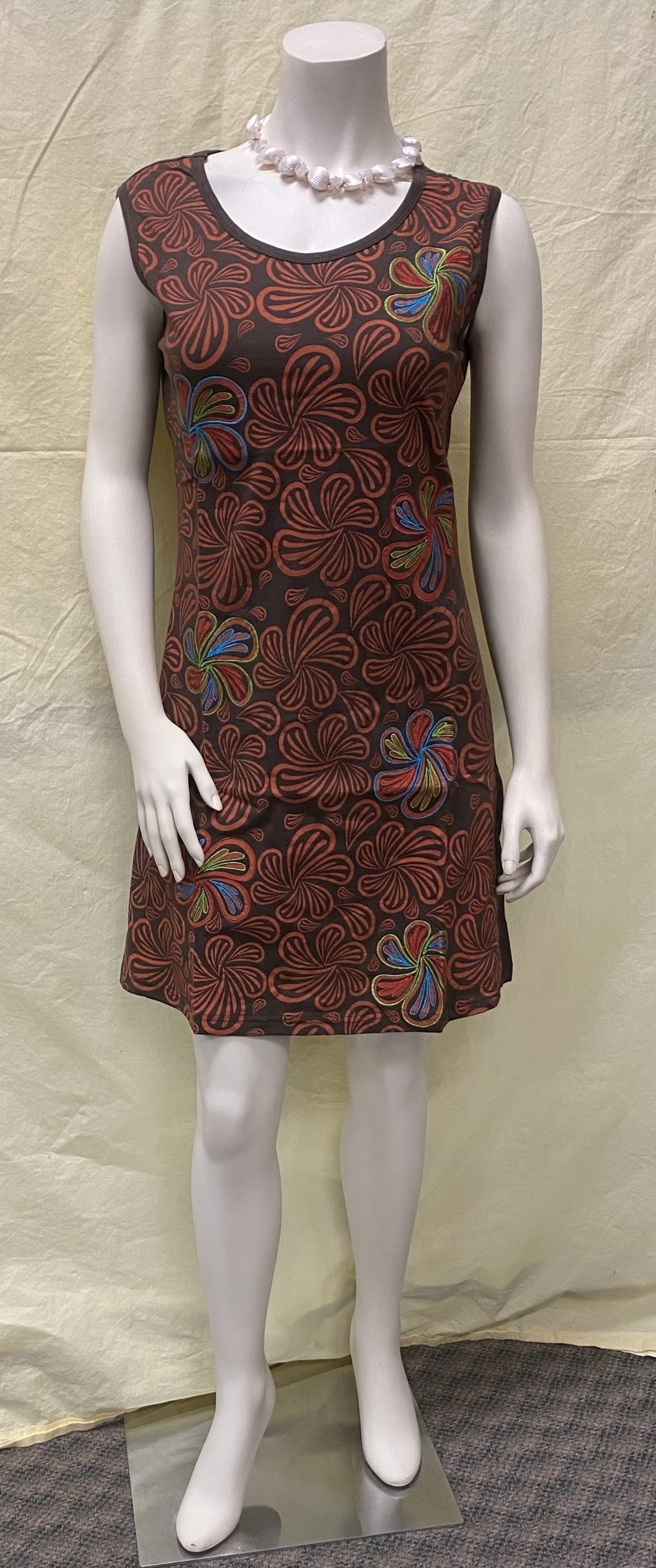 CT34 Cotton Printed Handwork Top