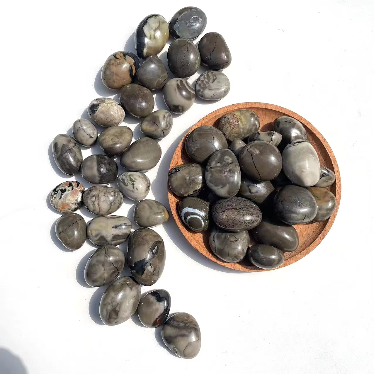 Volcanic Agate Tumbled Crystal Stone