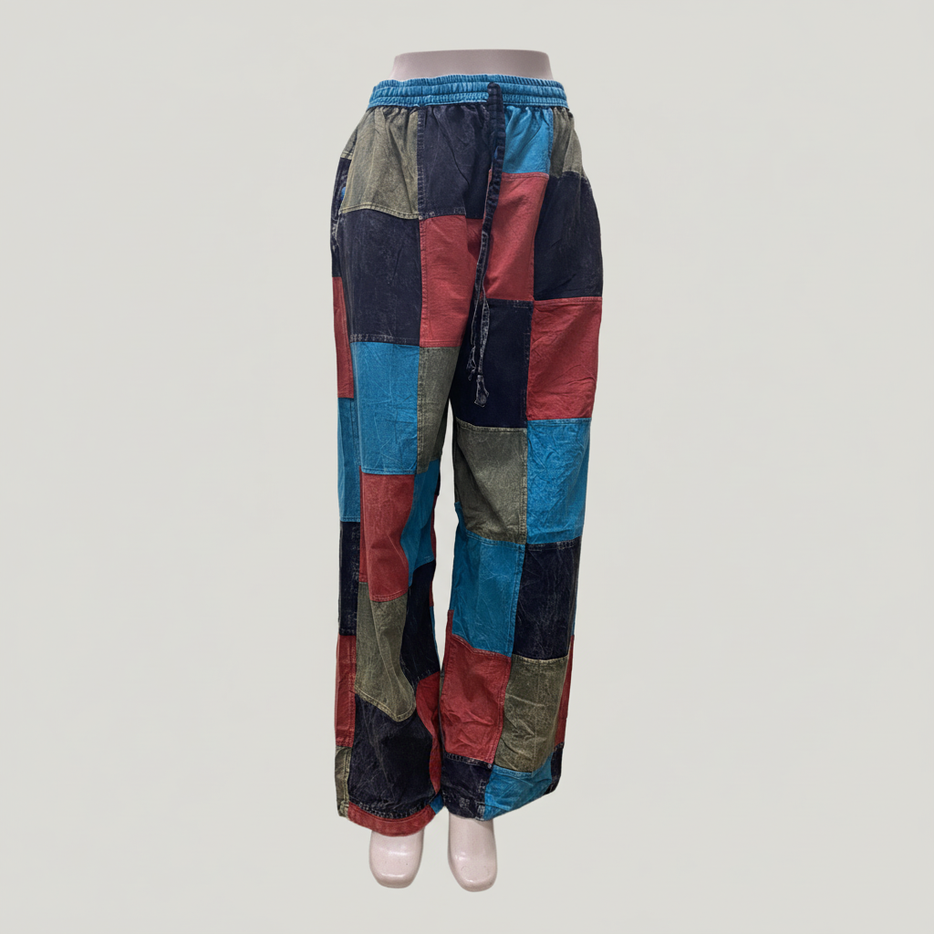 CP22 Unisex Colored Patched Cotton Pant - Front View