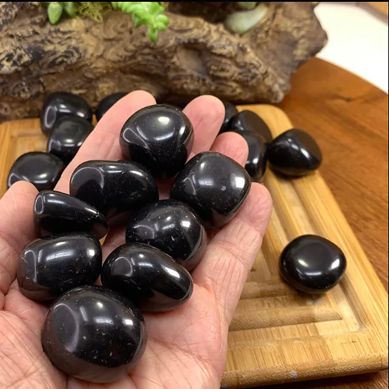 Black Obsidian Tumbled Crystal Stone