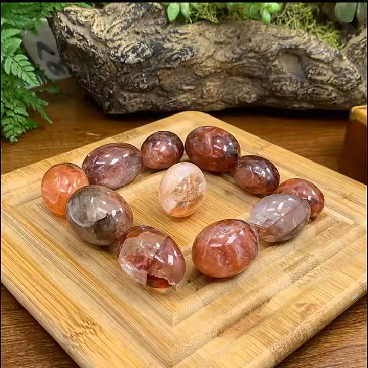 Fire Quartz Tumbled Crystal Stone