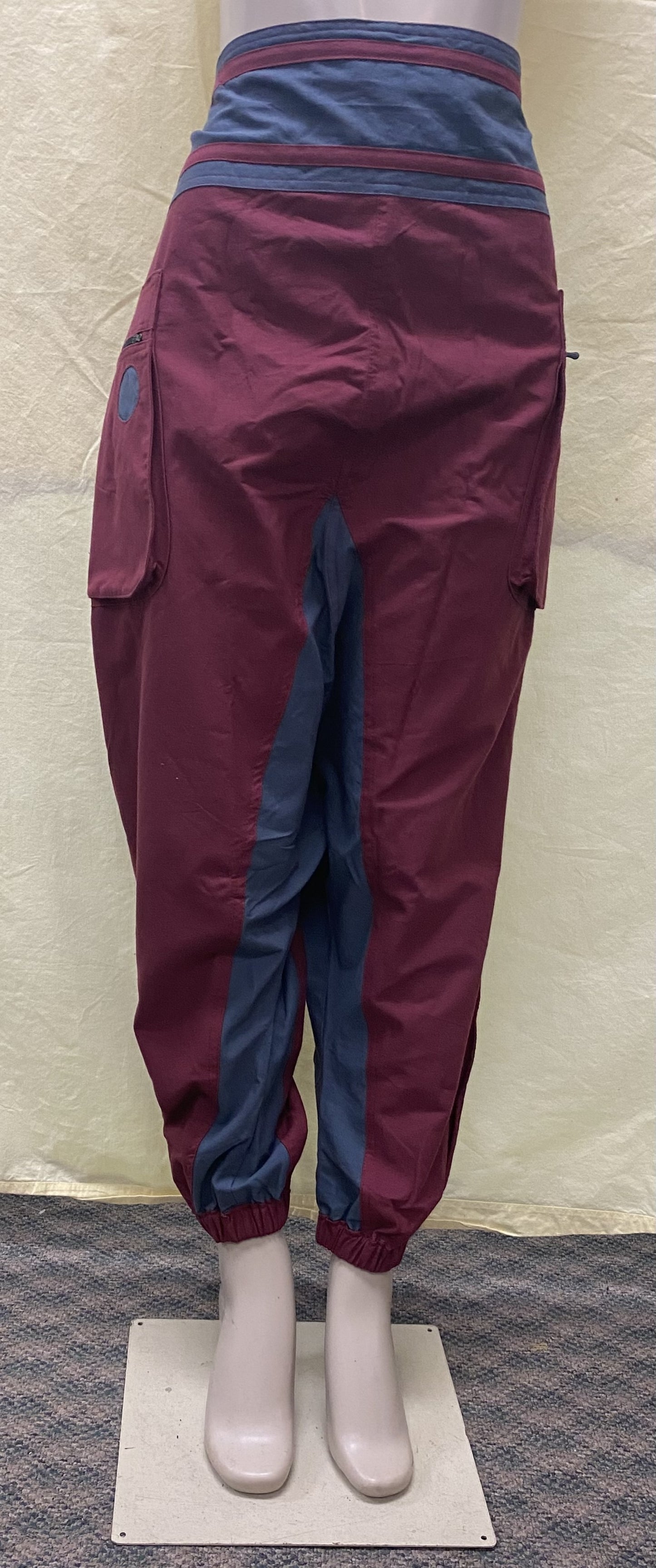 CP20 Unisex Red-Gray Colored Cotton Pant