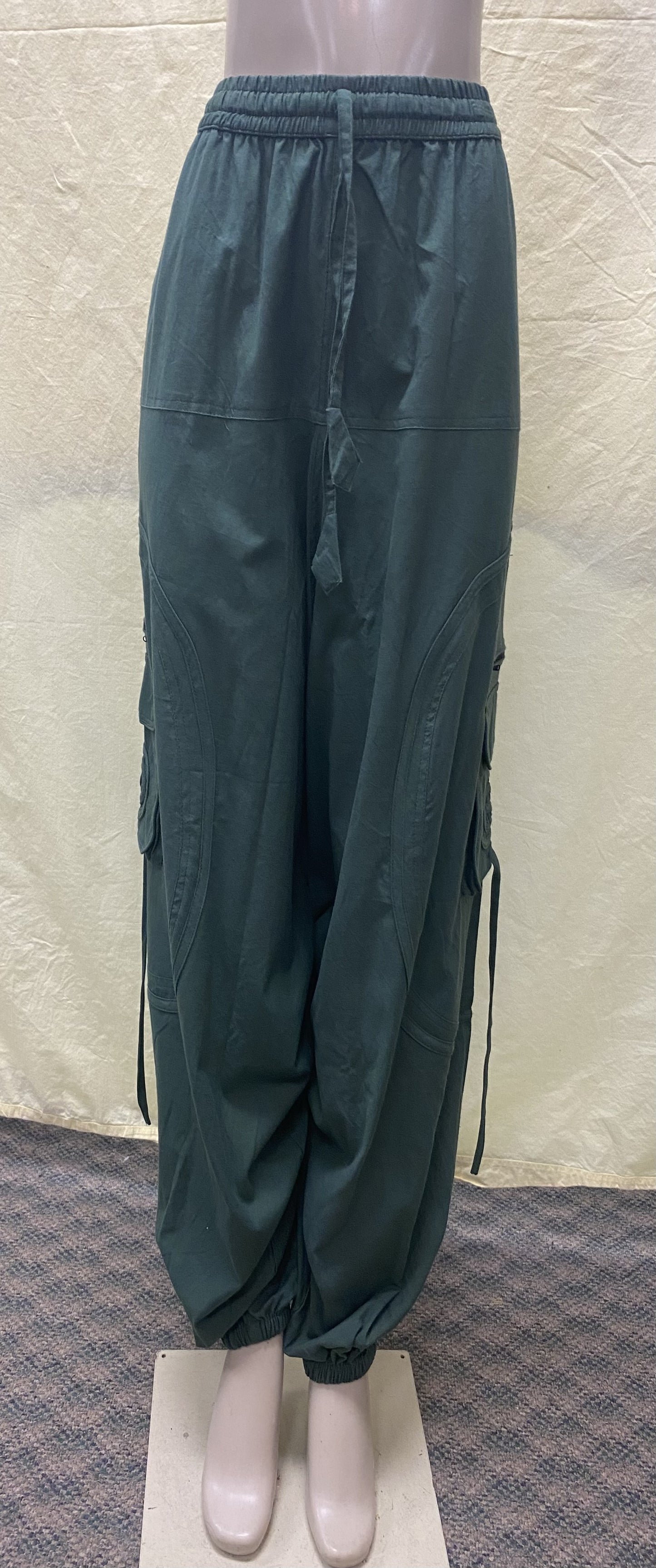 CP18 Unisex Dark Green Colored Cotton Pant