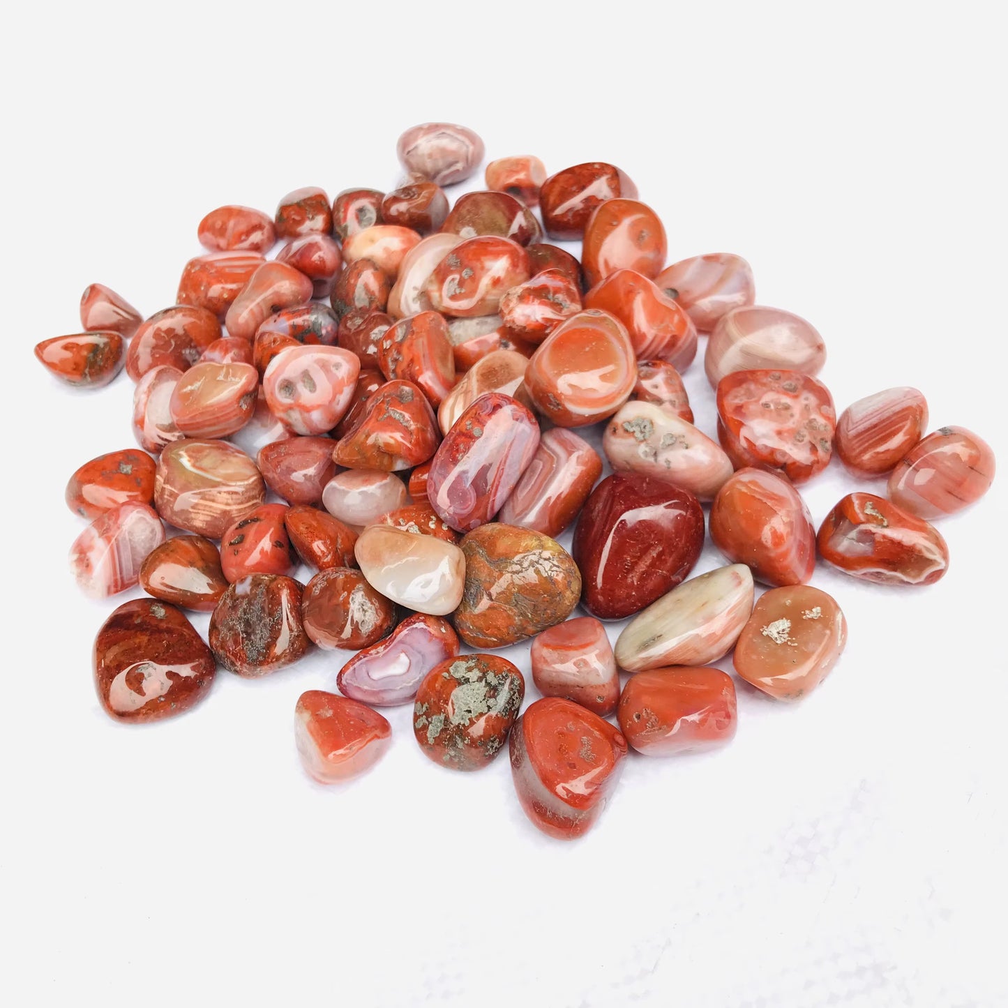 Red Agate Tumbled Crystal Stone
