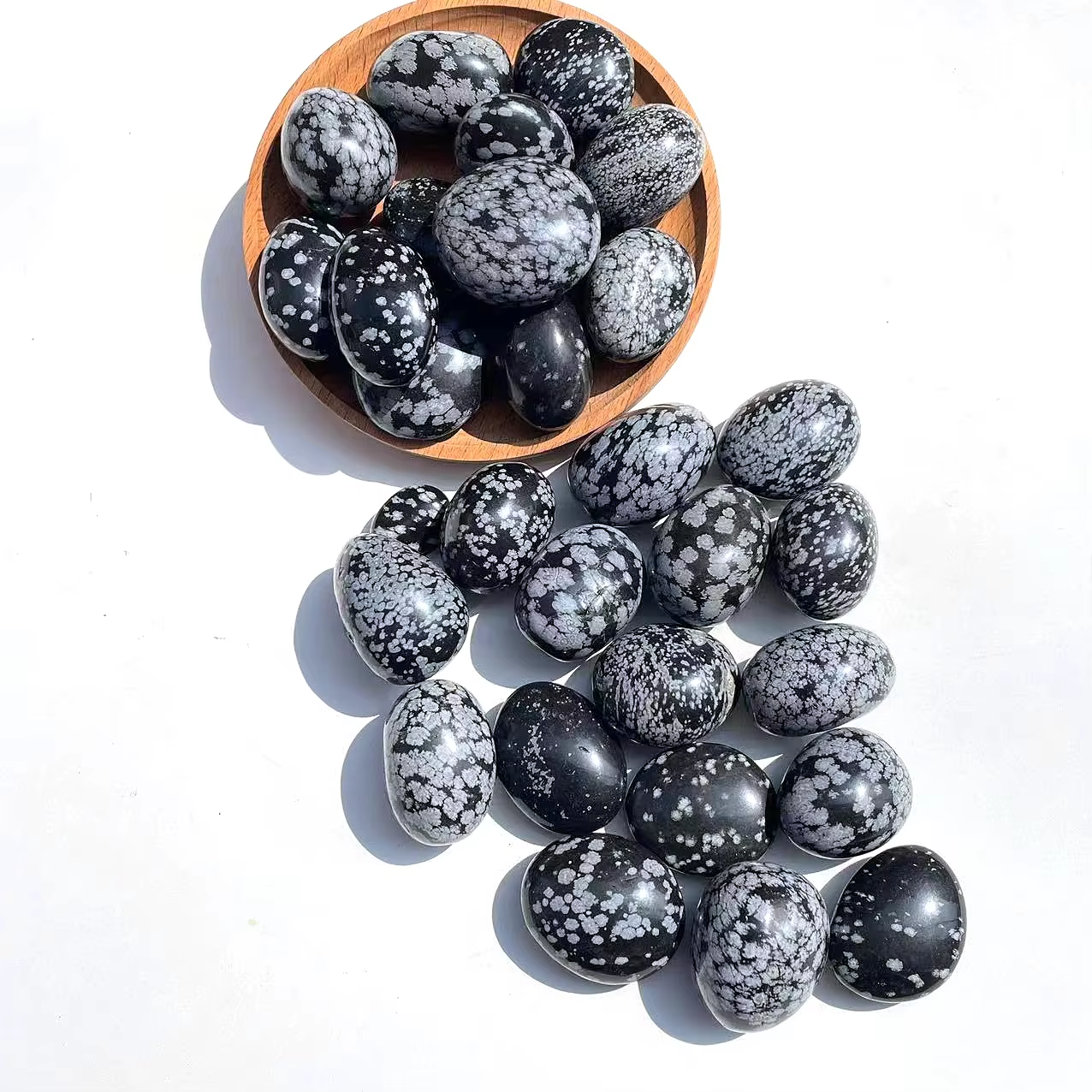 Snow Obsidian Tumbled Crystal Stone