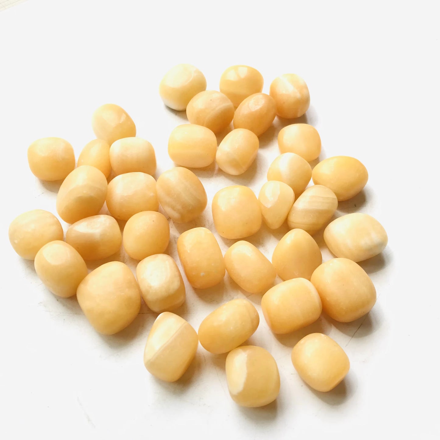 Yellow  jade Tumbled Crystal Stone