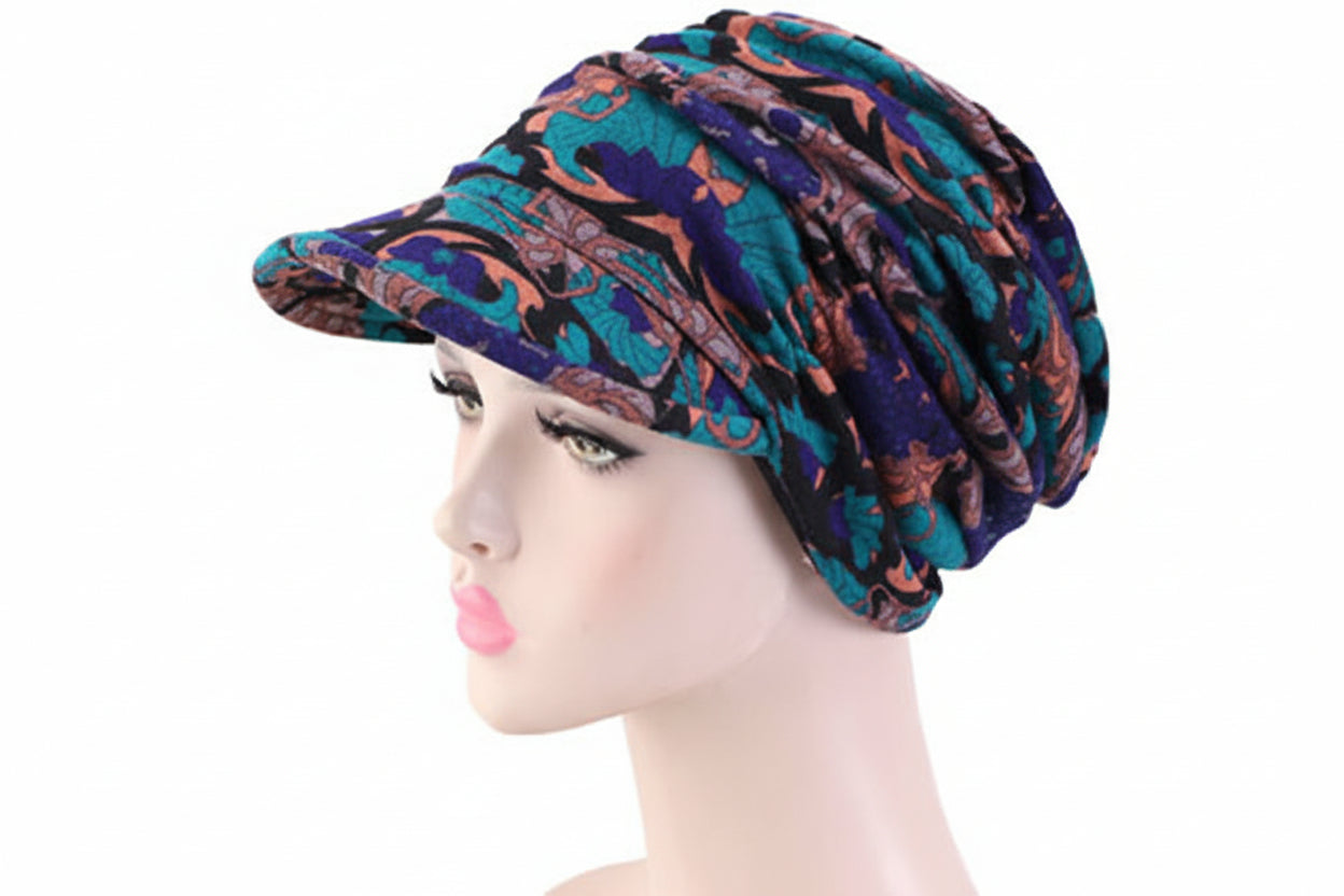 Women’s Fall-Winter Newsboy Jersey Hat with Fleece Lining